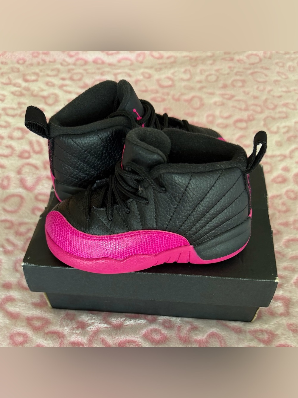 Jordan 12 Retro In Deadly Pink Shoes
Size: 8 (Toddler) - Picture 5 of 9